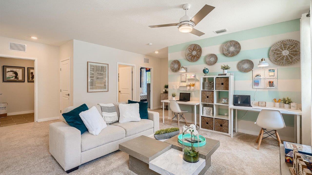 upstairs living room area