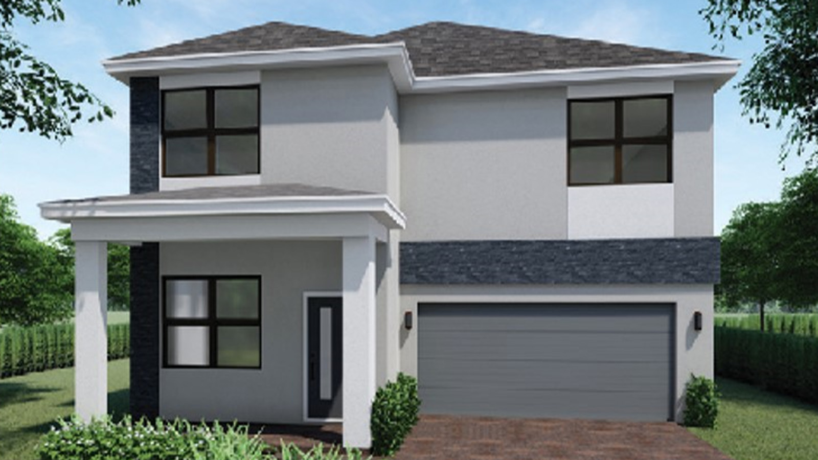 Parker Modern front exterior elevation