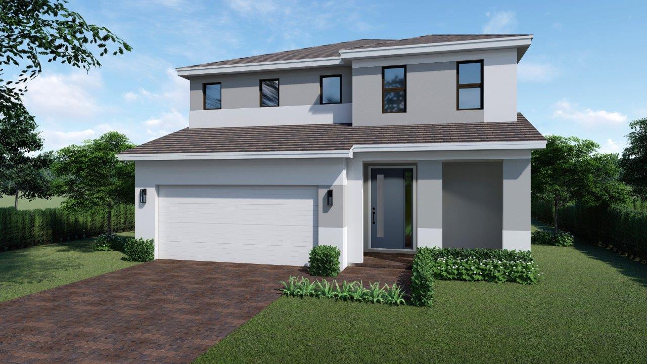 Ponte Vedra contemporary front exterior elevation