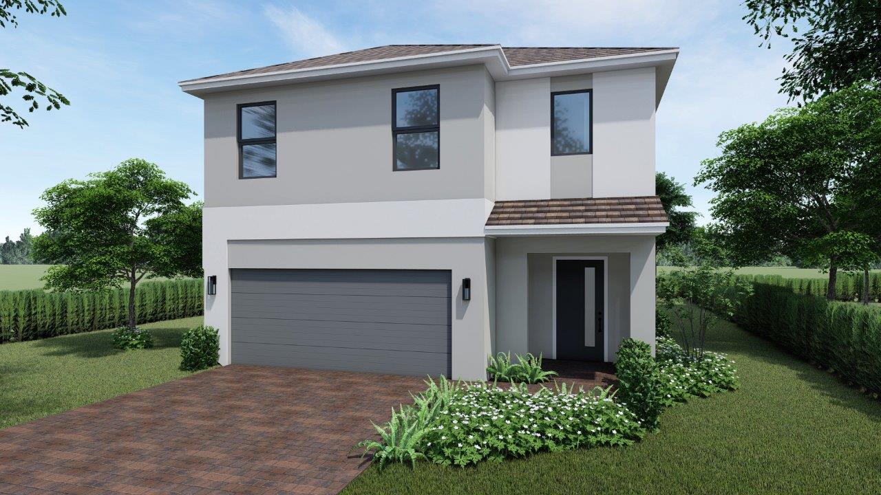 Robie modern front exterior elevation