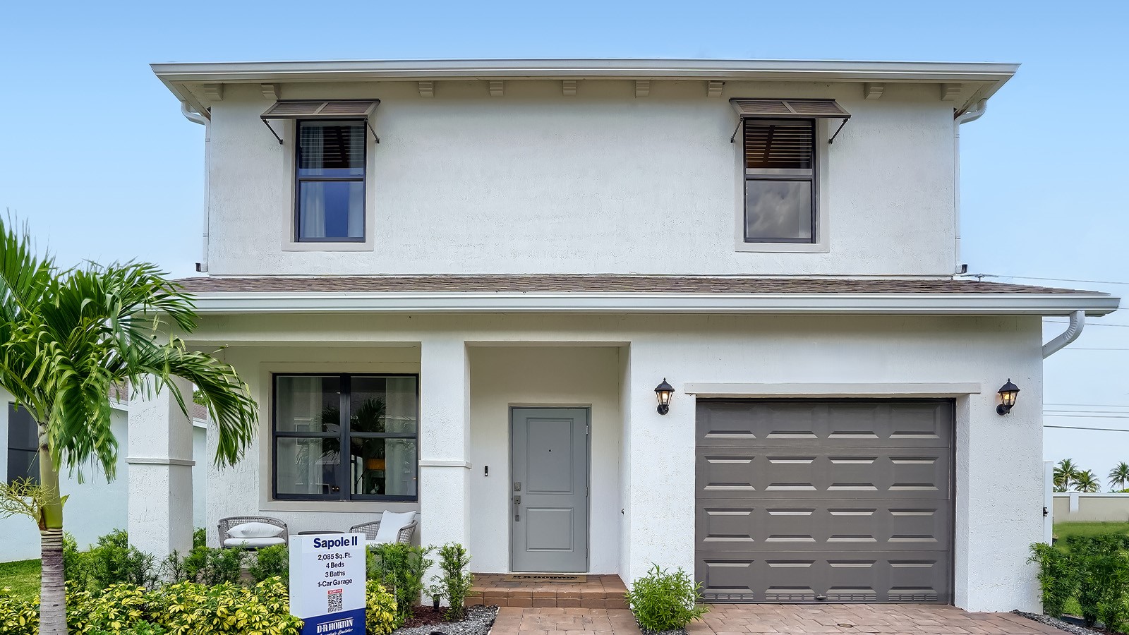 front exterior model two-story home
