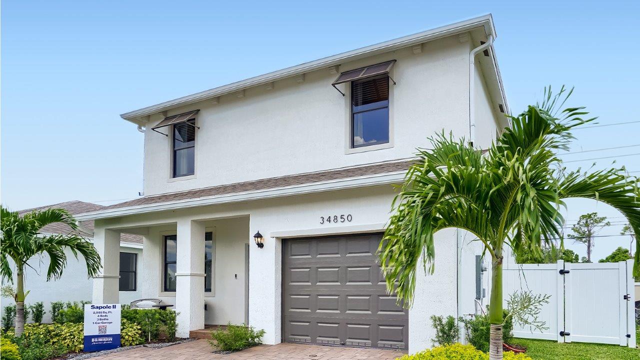 front exterior of two story home