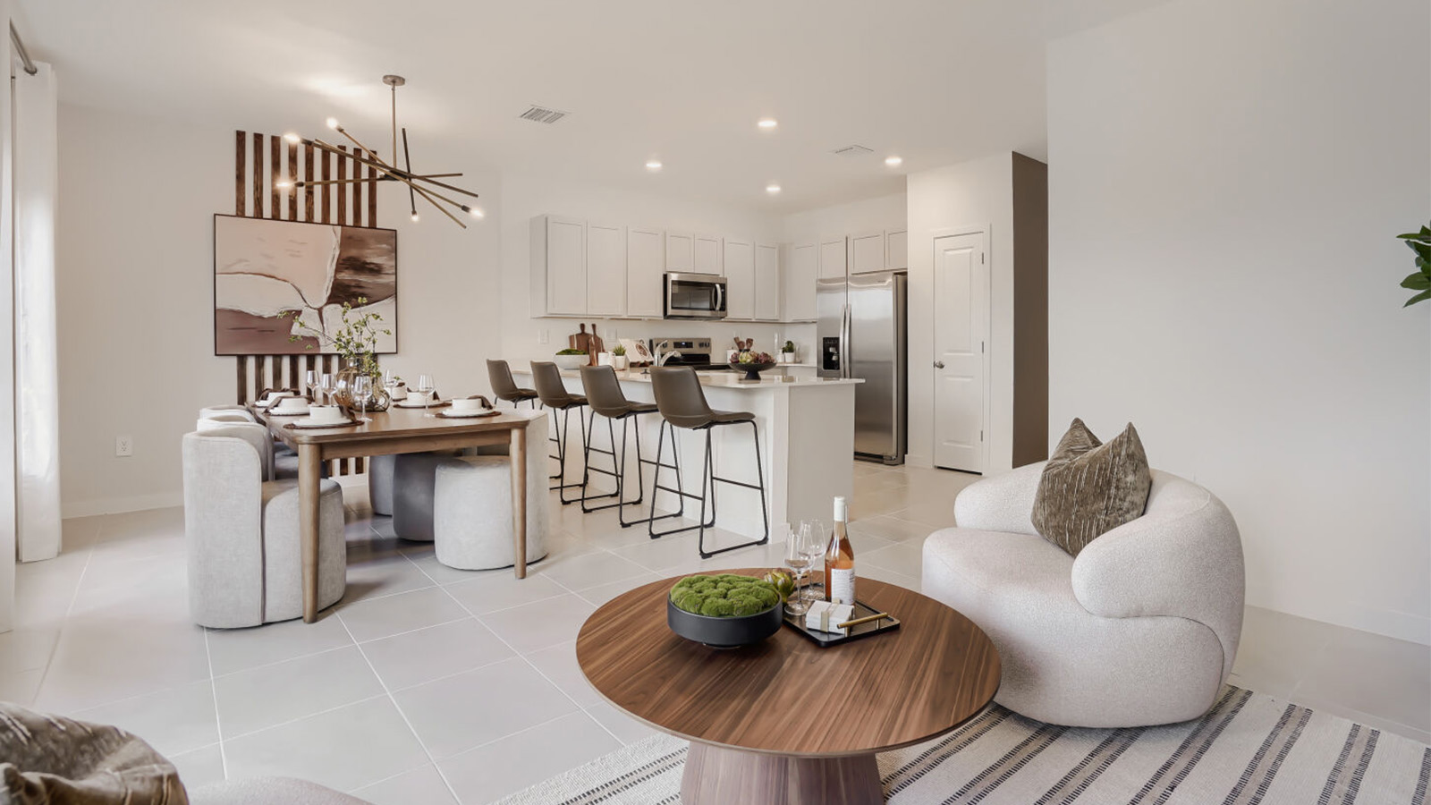 open concept living area