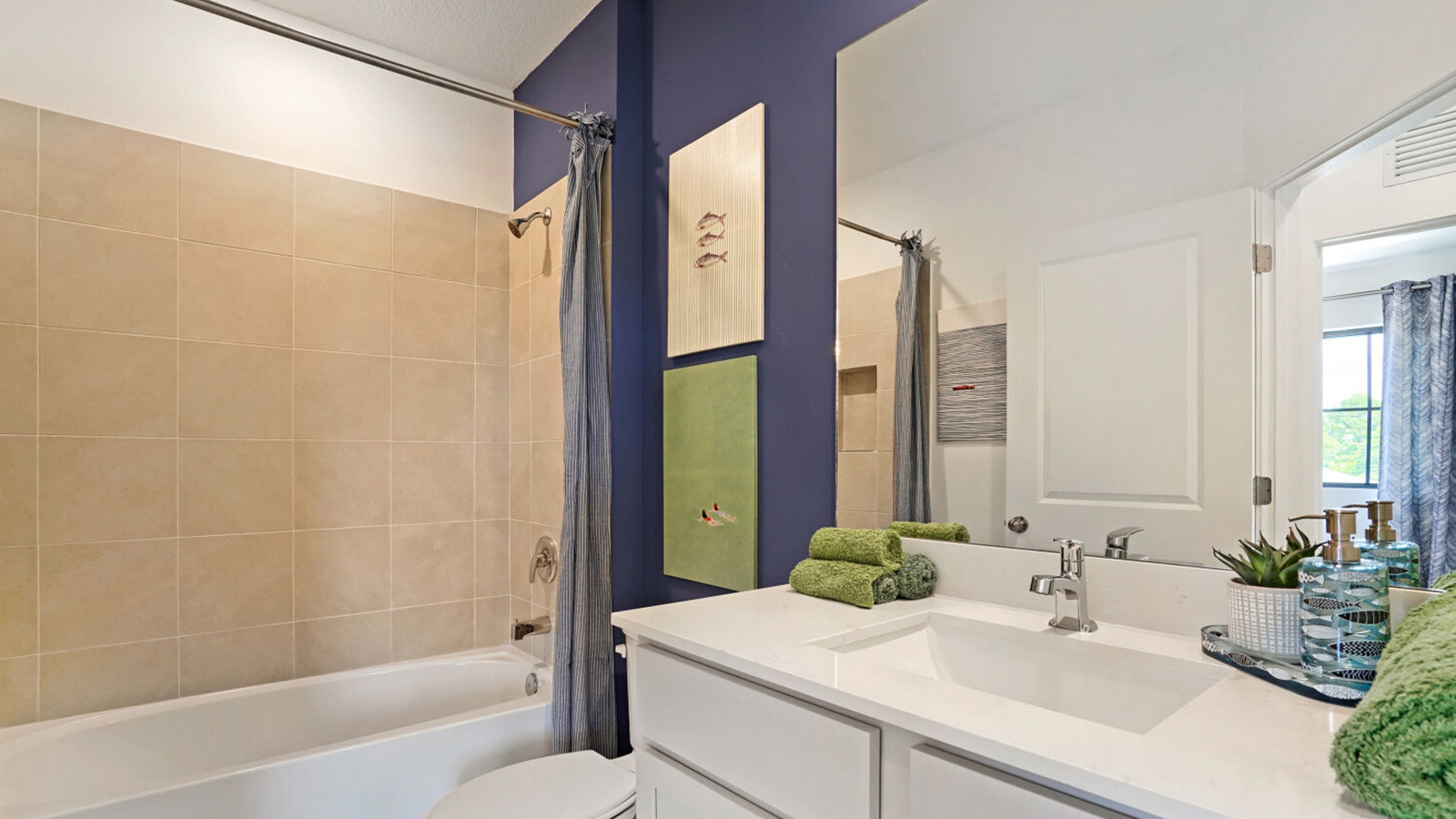 secondary bathroom located upstairs