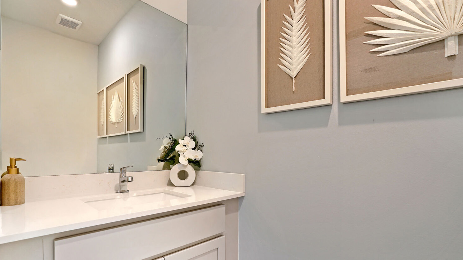 first floor powder room