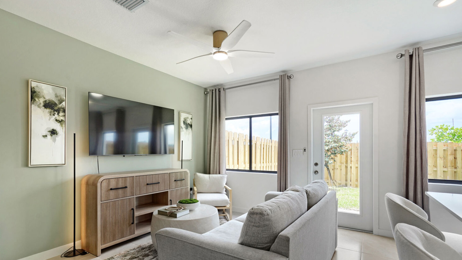 great room area of town home