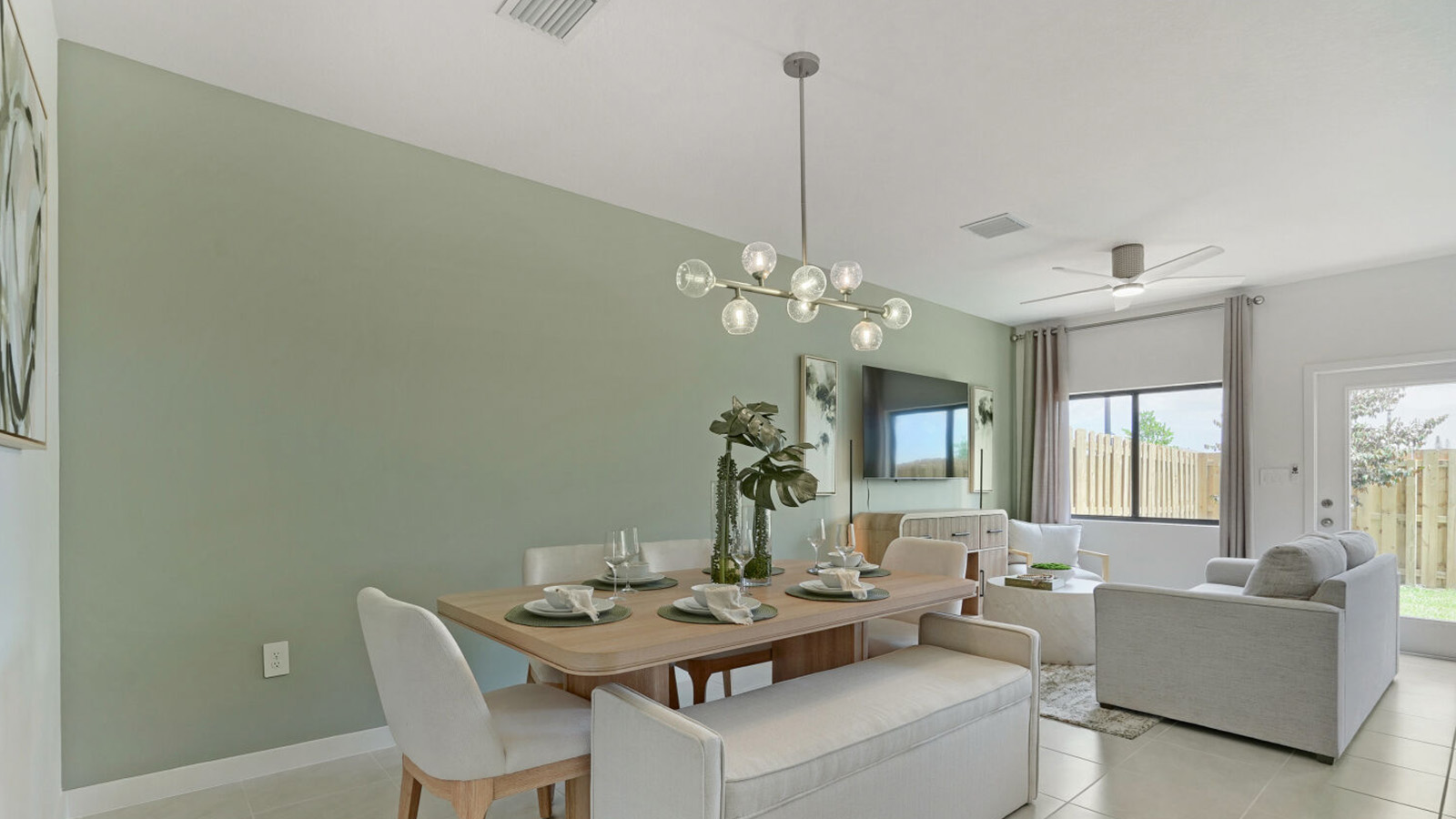townhome dining room area
