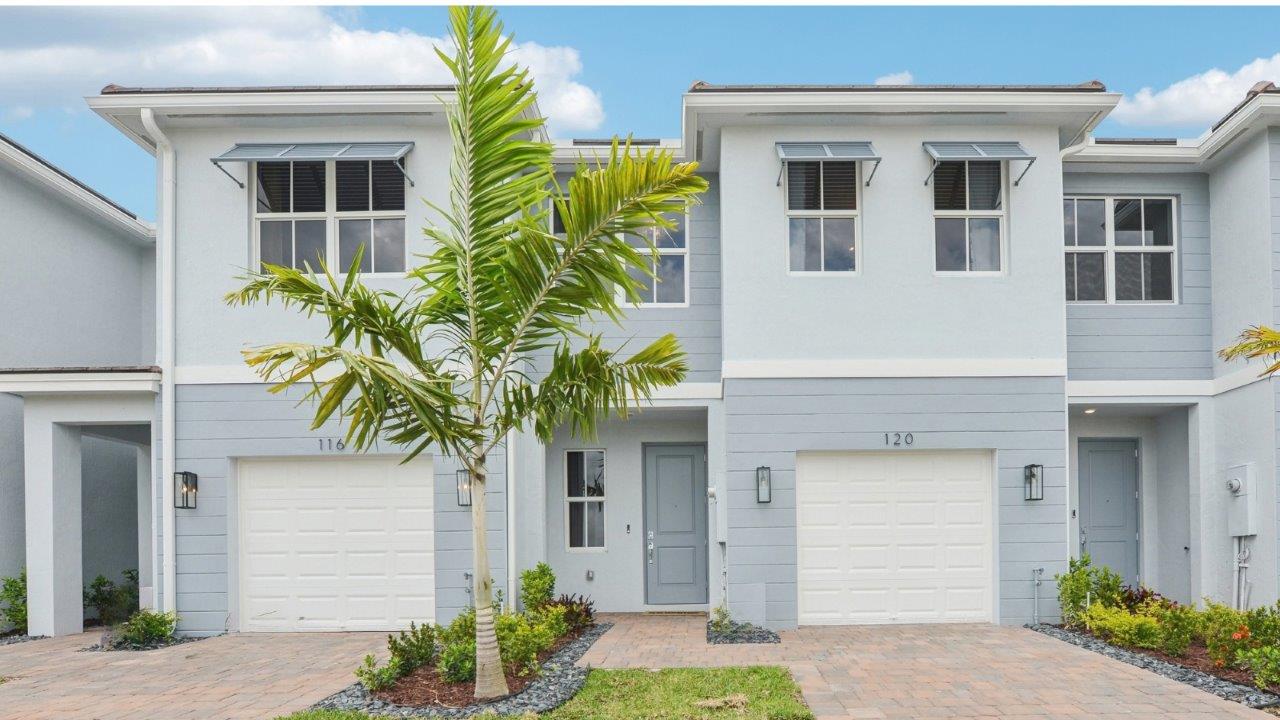 exterior of townhomes