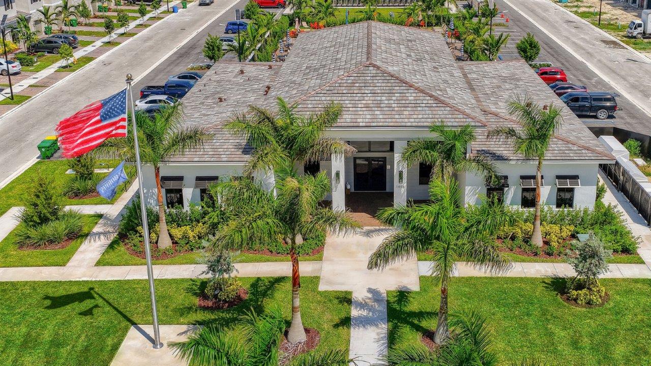 aerial of clubhouse