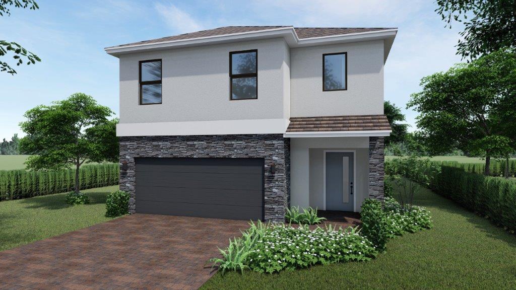 Exterior Rendering Contemporary Elevation