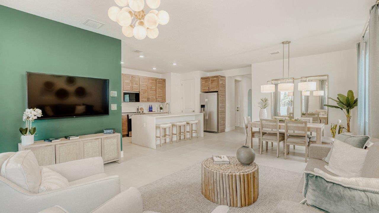 merritt model living room area