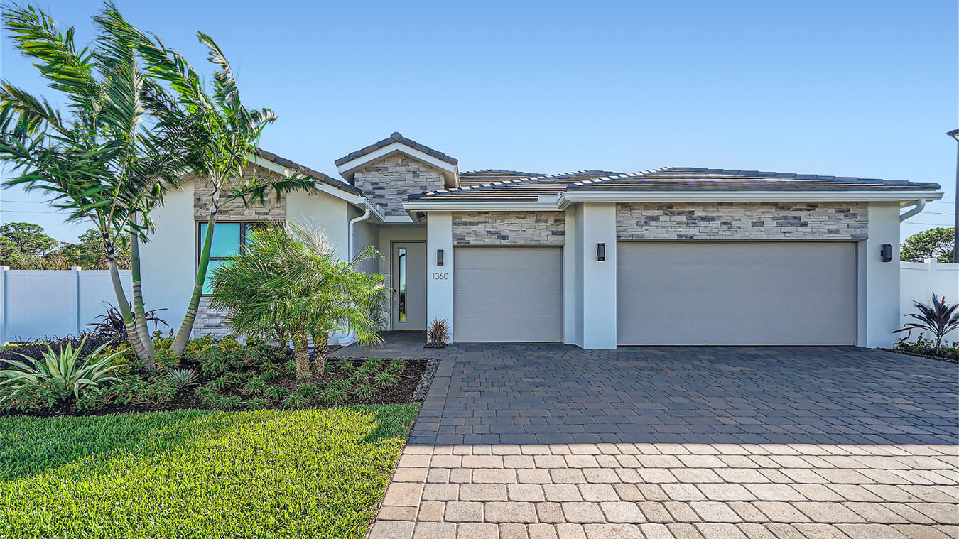 Camden Floorplan Exterior Rendering of Contemporary Elevation