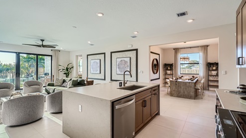 Estrella Square Decorated Model Home Interior