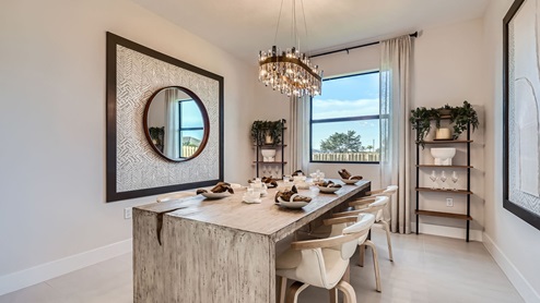 Estrella Square Decorated Model Home Interior