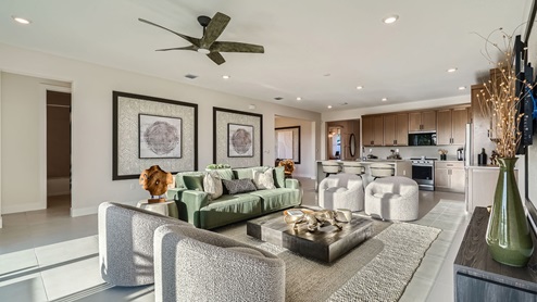 Estrella Square Decorated Model Home Interior