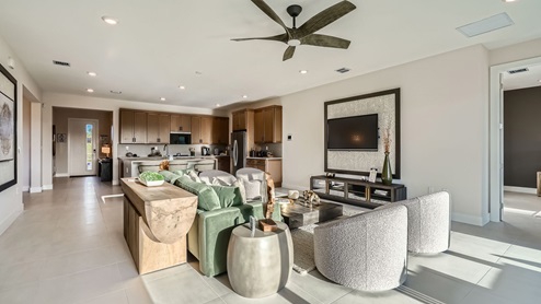 Estrella Square Decorated Model Home Interior