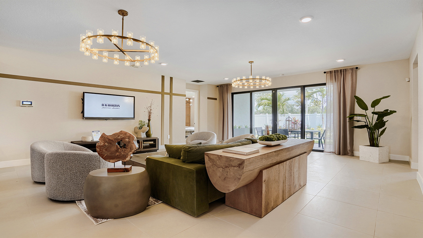 open concept living room