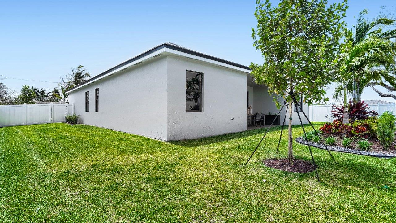 rear of home