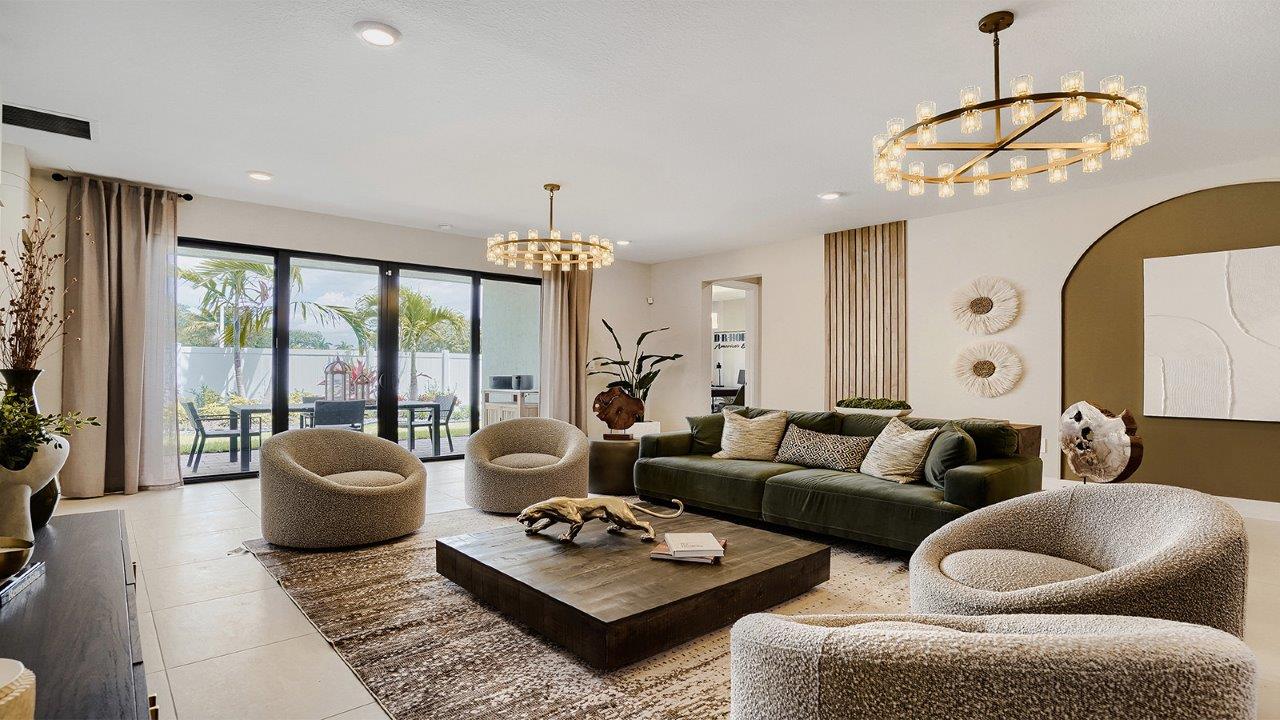 open-concept living room area