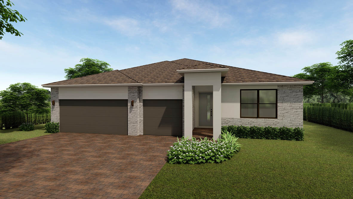 Fraser Exterior Rendering Contemporary Elevation