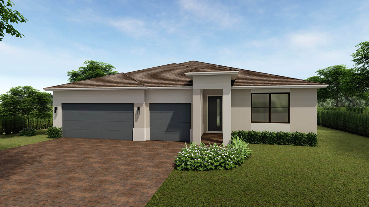 Fraser Exterior Rendering Modern Elevation