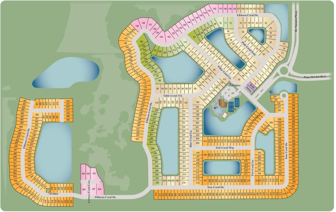 Static Lot Map