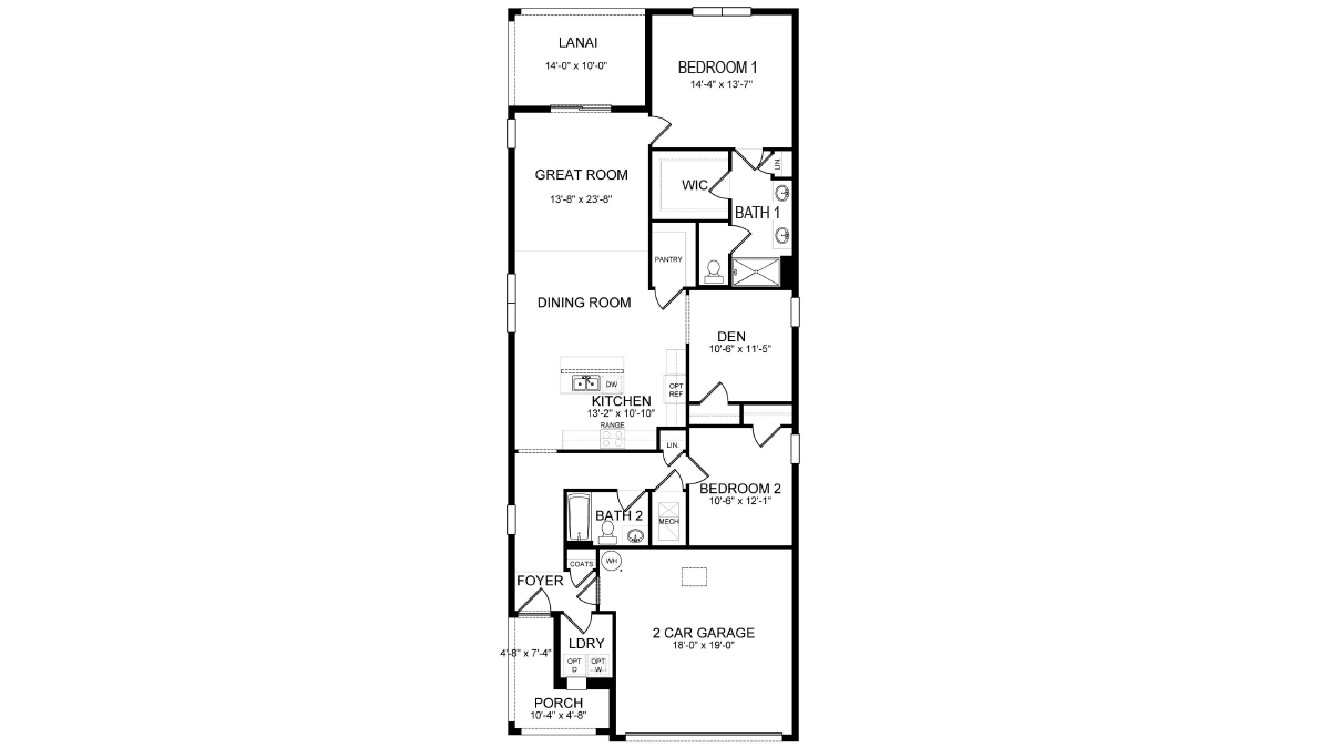 Floor Plan in Coral Bay NORTH FORT MYERS, FL D.R. Horton