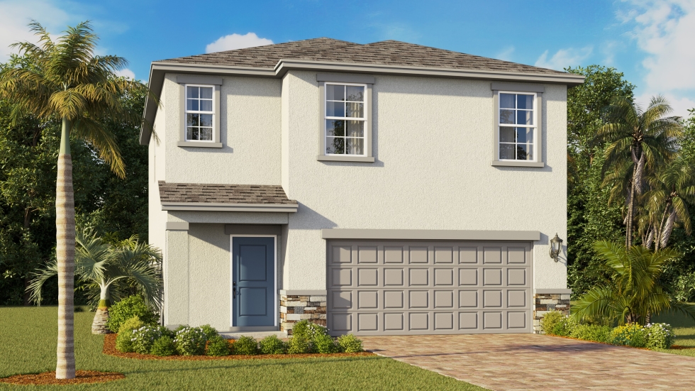 Outside of the Crestview Home in Coral Bay coming soon to North Fort Myers, FL