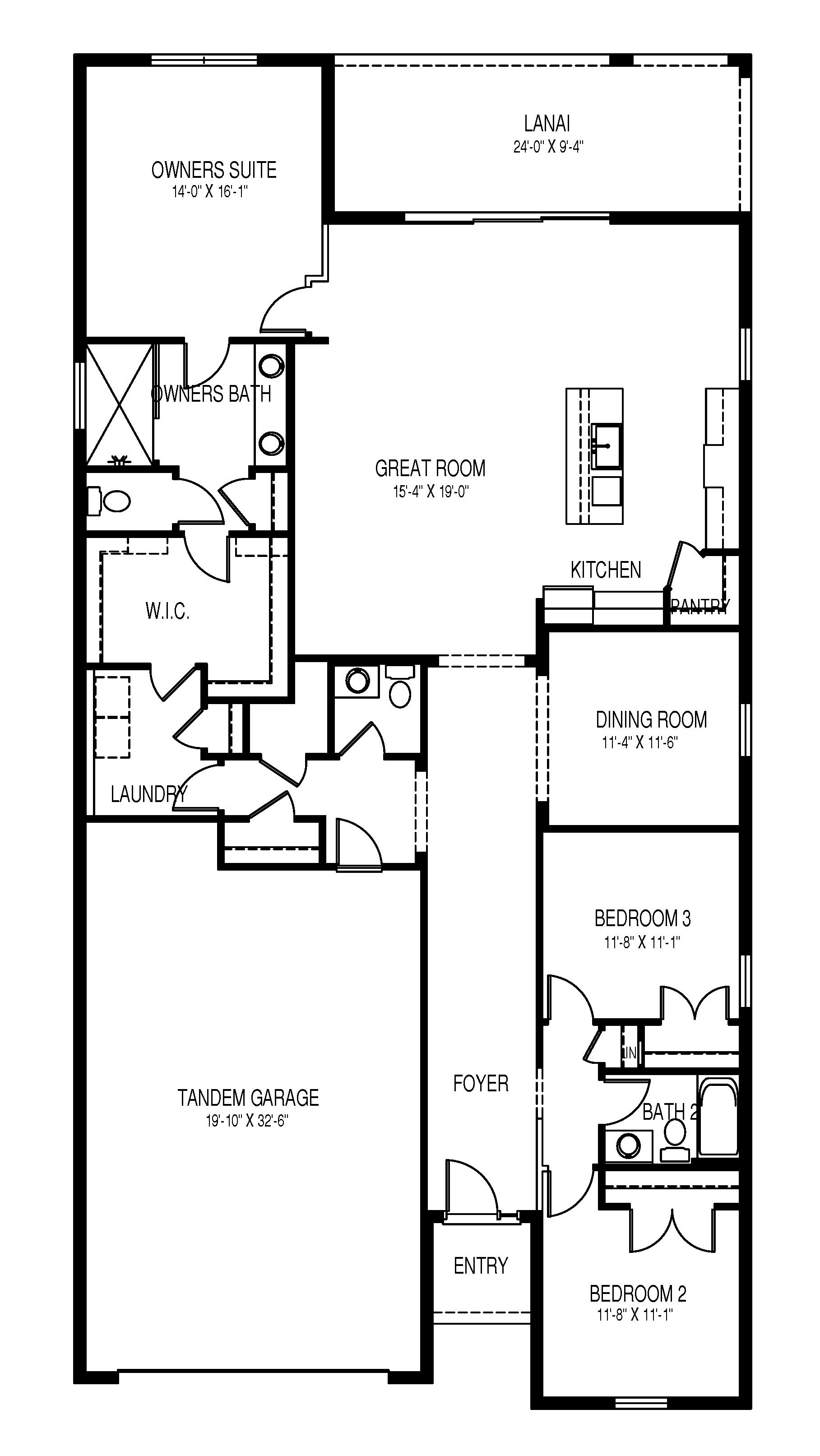 Shelby 2 Car Floorplan