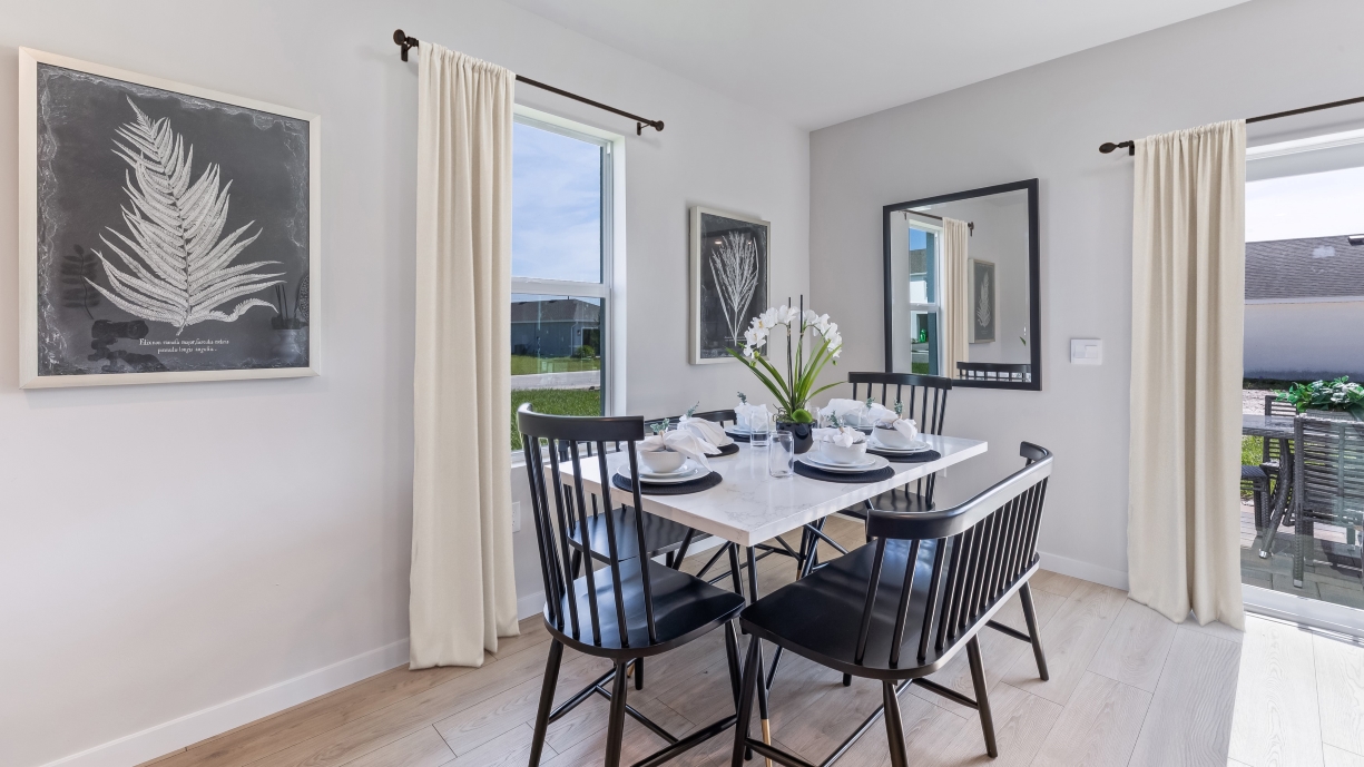 Inside of the Pearson Model Townhome in Asher Park located in Lehigh Acres, FL