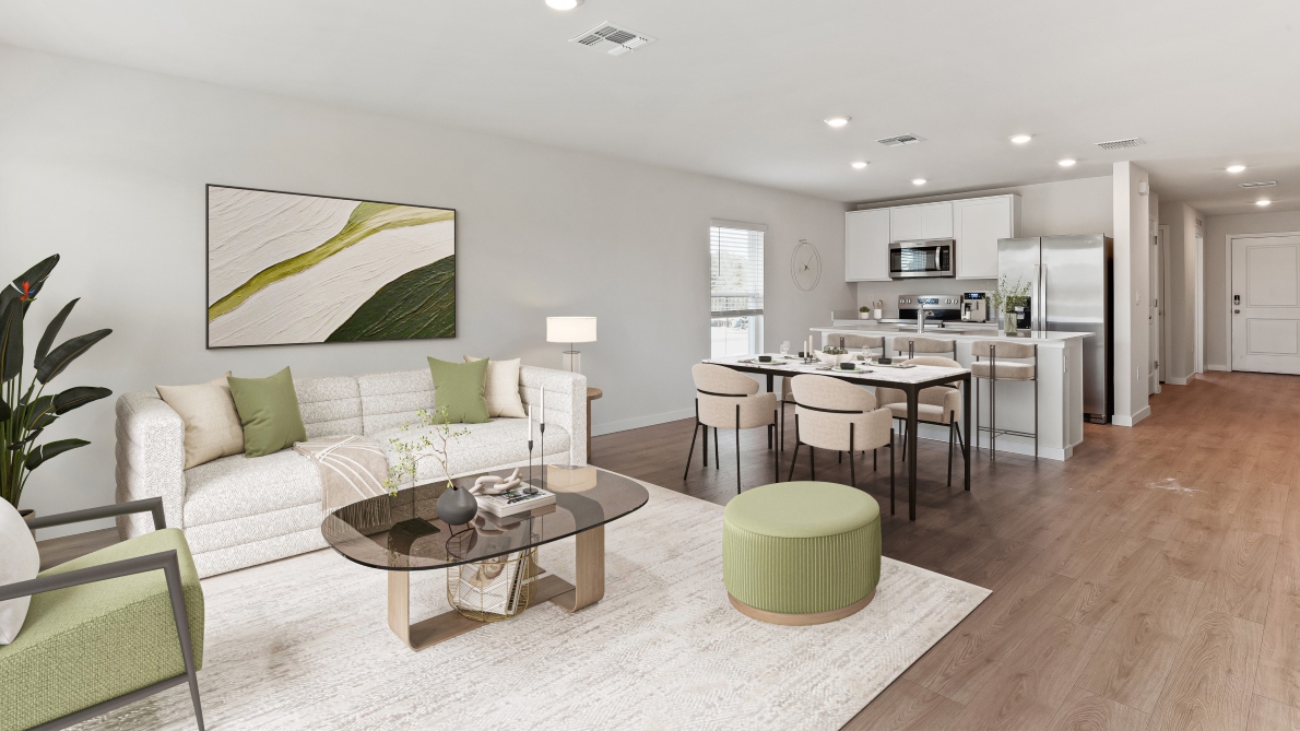 Inside of the Greenbriar model home in Asher Park located in Lehigh Acres, FL.