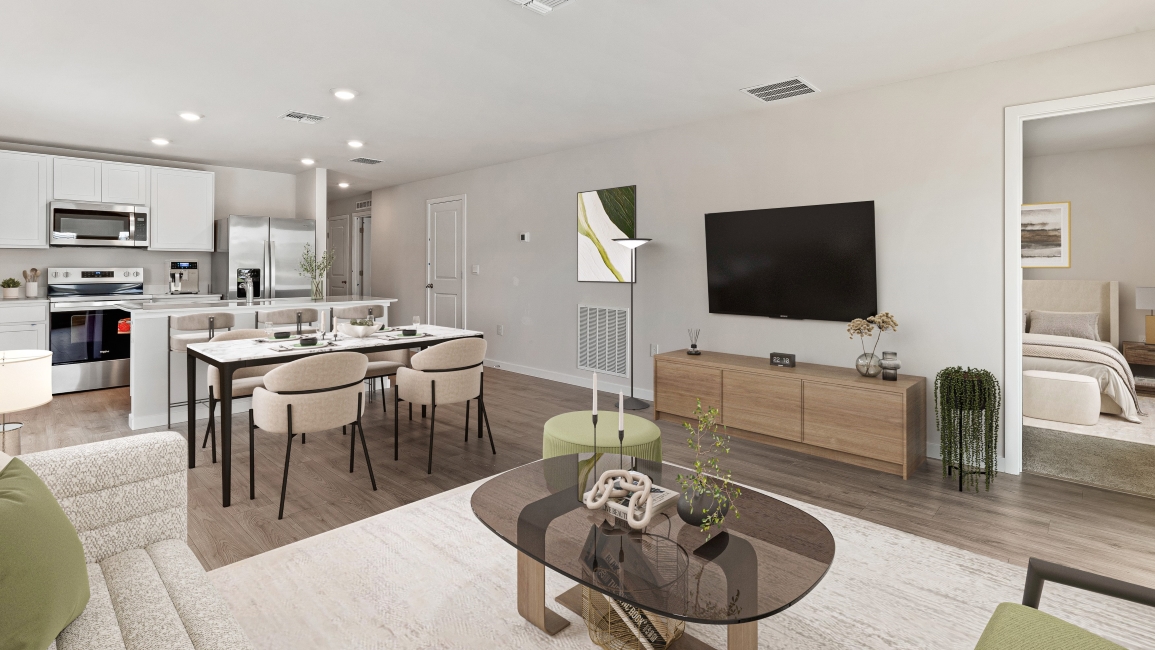 Inside of the Greenbriar model home in Asher Park located in Lehigh Acres, FL.