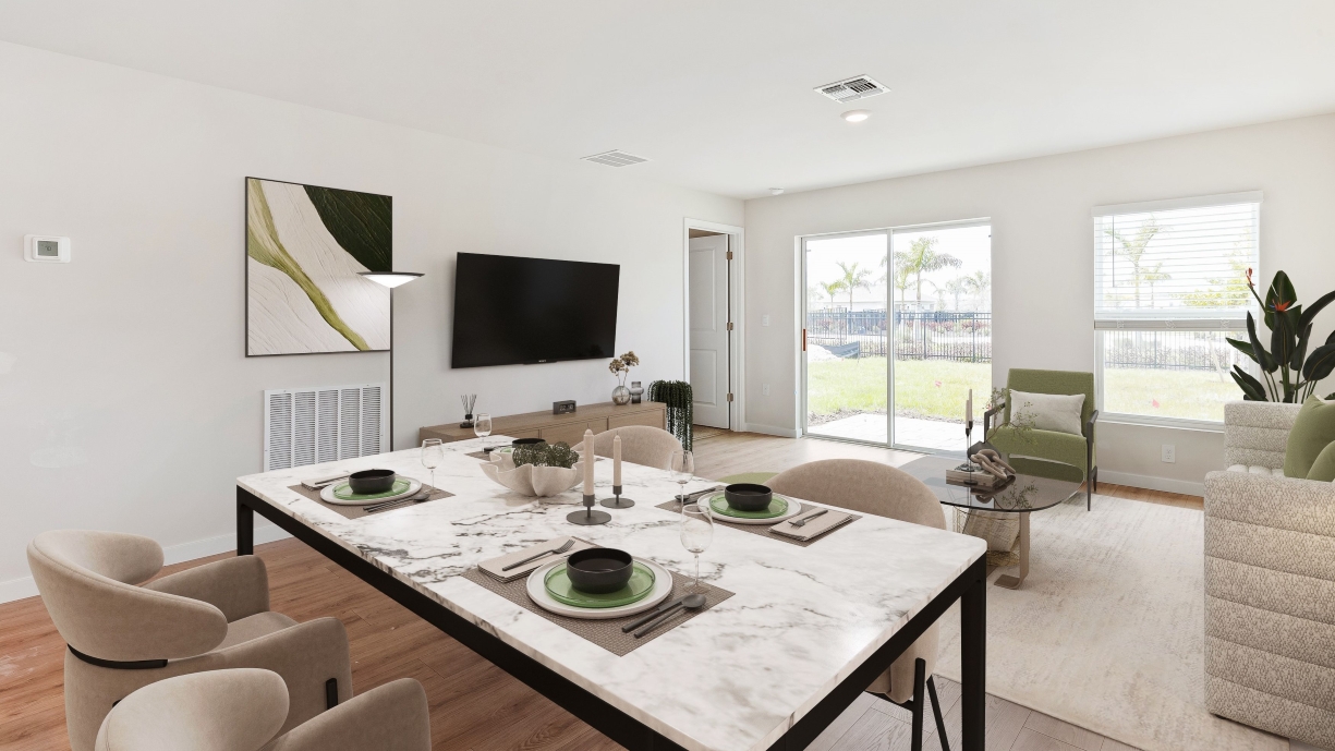 Inside of the Greenbriar model home in Asher Park located in Lehigh Acres, FL.