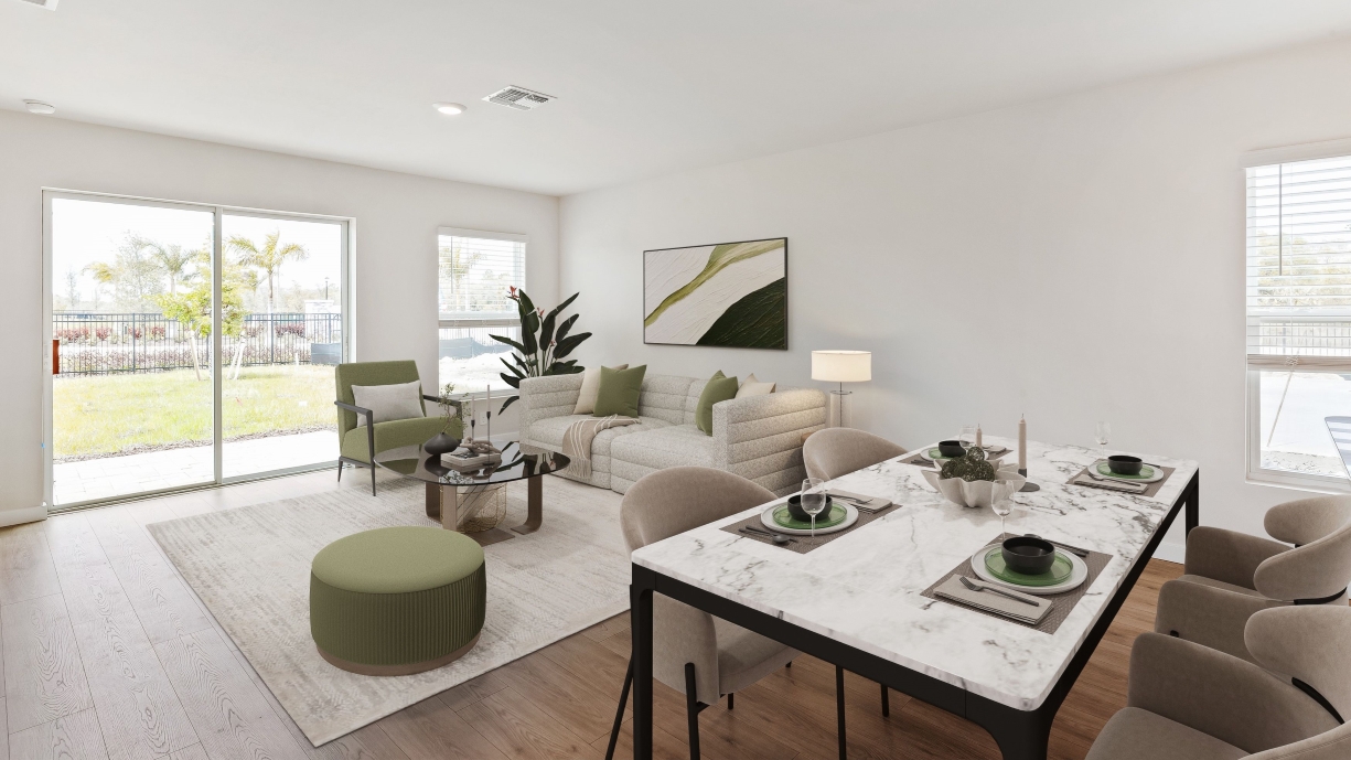 Inside of the Greenbriar model home in Asher Park located in Lehigh Acres, FL.