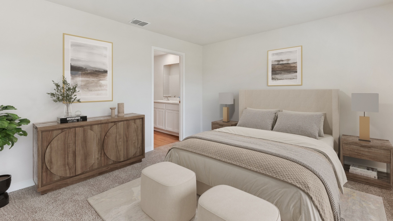 Inside of the Greenbriar model home in Asher Park located in Lehigh Acres, FL.