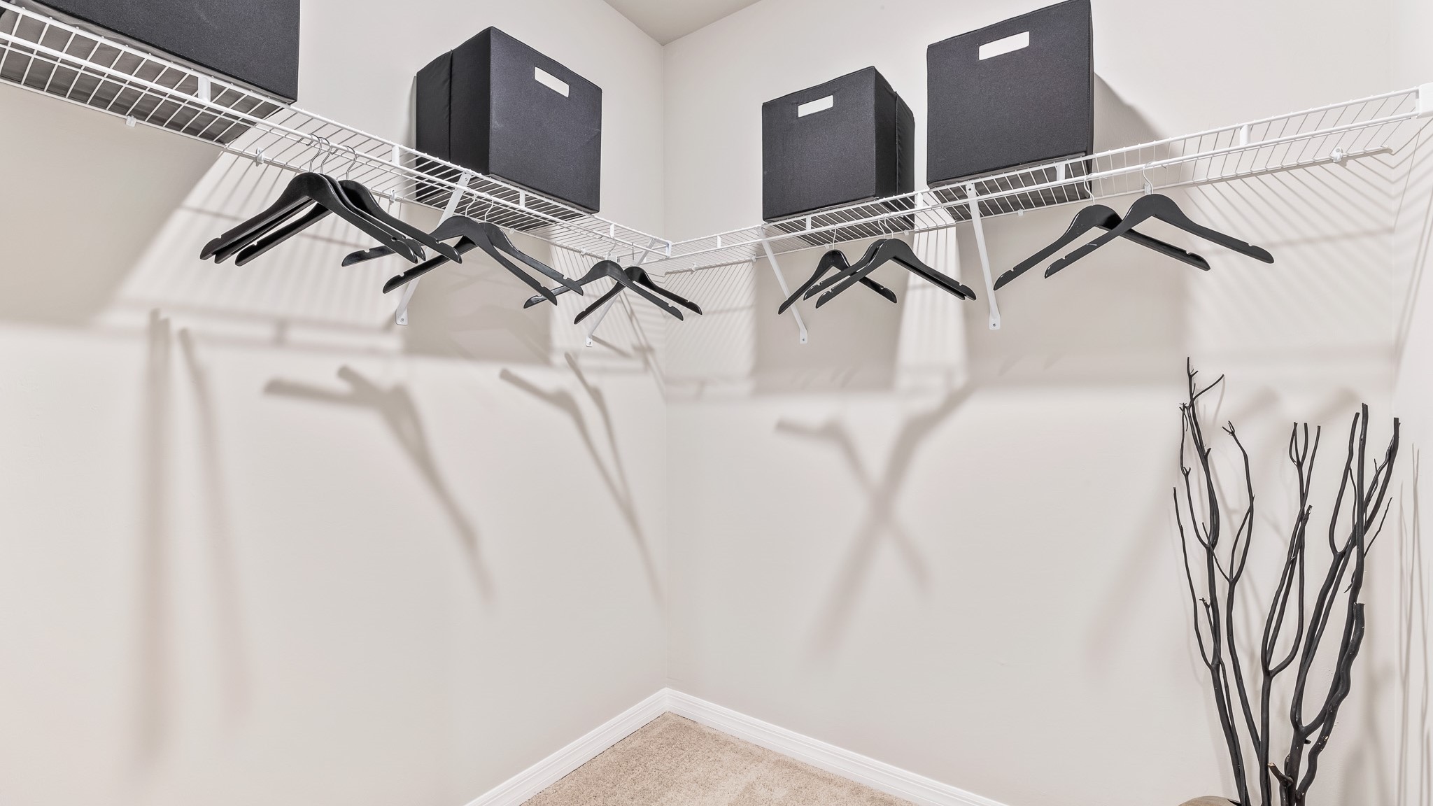 Inside the Carrington Model Master closet space