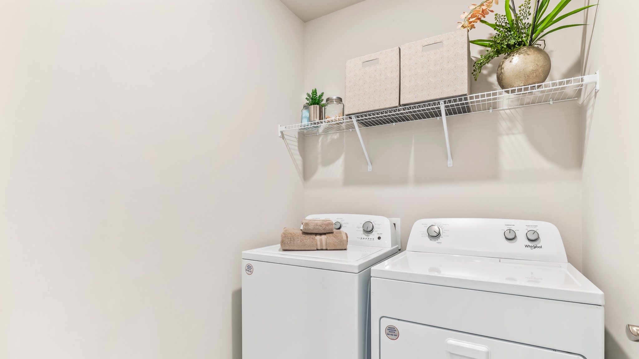 Inside the Carrington Model laundry room