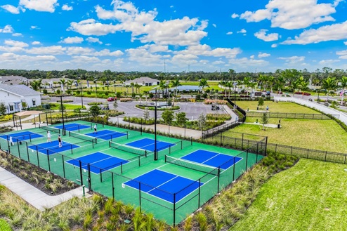 Cove at West Port's Amenity Center Pickle Ball courts