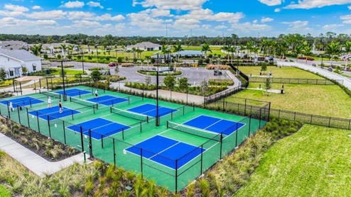 Cove at West Port's Amenity Center Pickle Ball courts