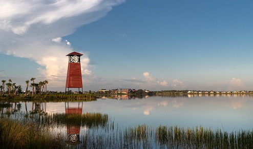 The lake at Babcock Ranch