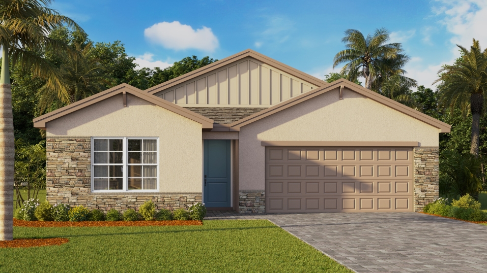 Outside of the Lakeside Model Home MB Elevation