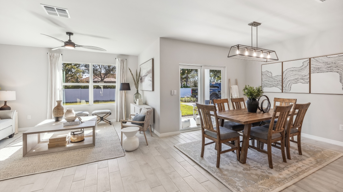Inside of the Cali Model home