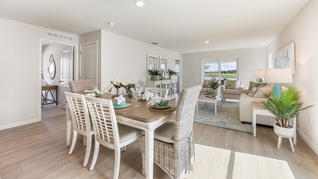 Inside of the dining room.