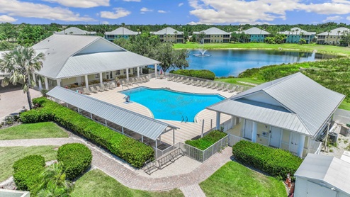 Ariel view of the amenity center