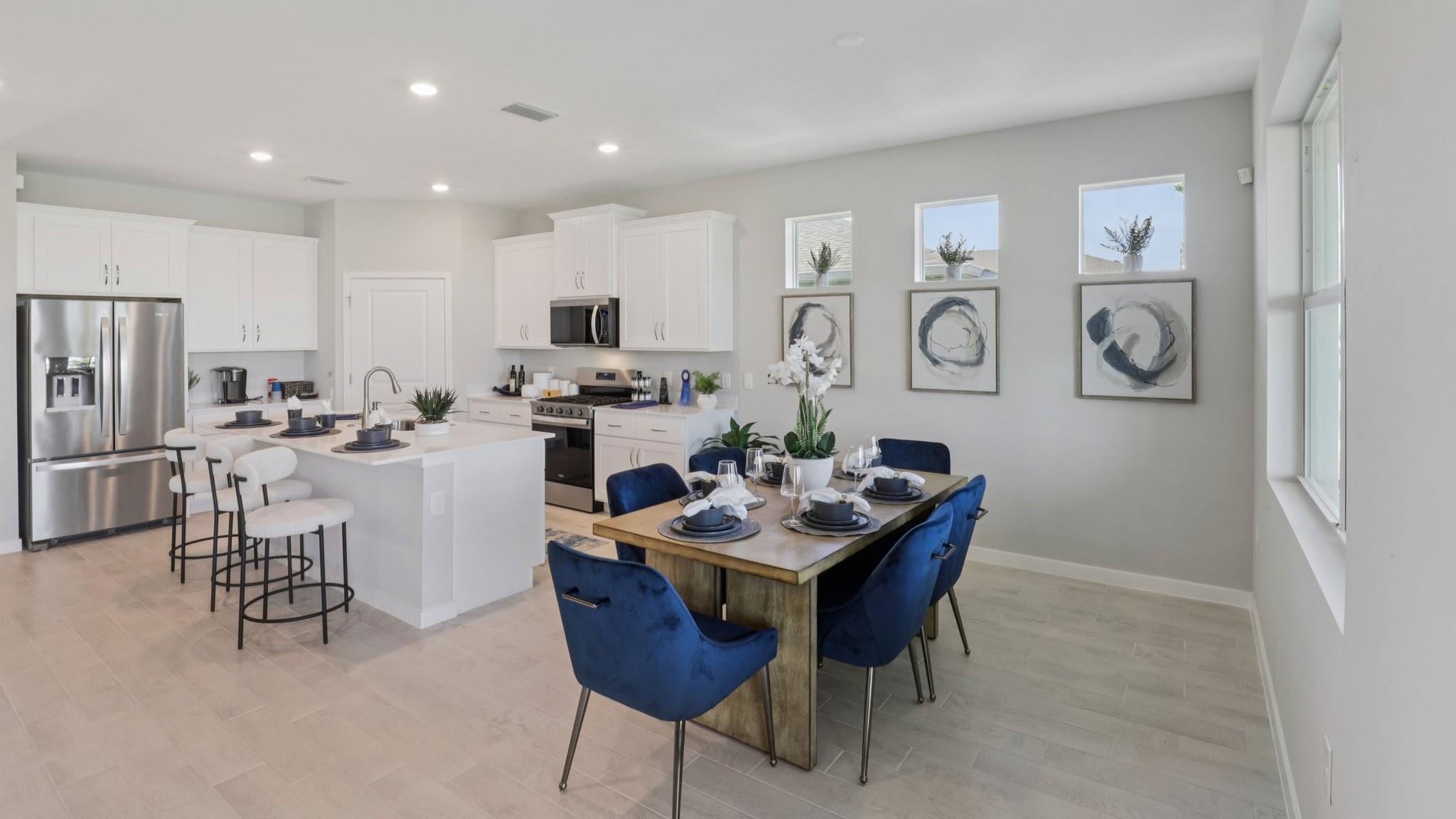 Inside of the Delray Model Home