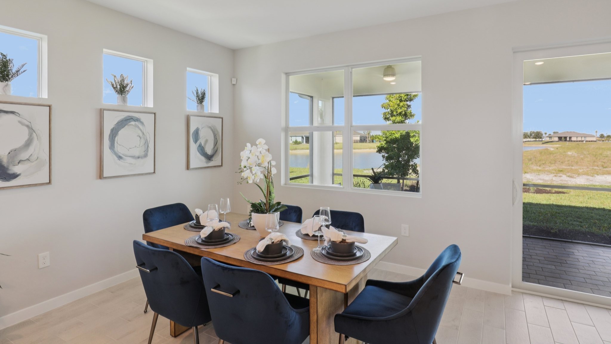 Inside of the Delray Model Home