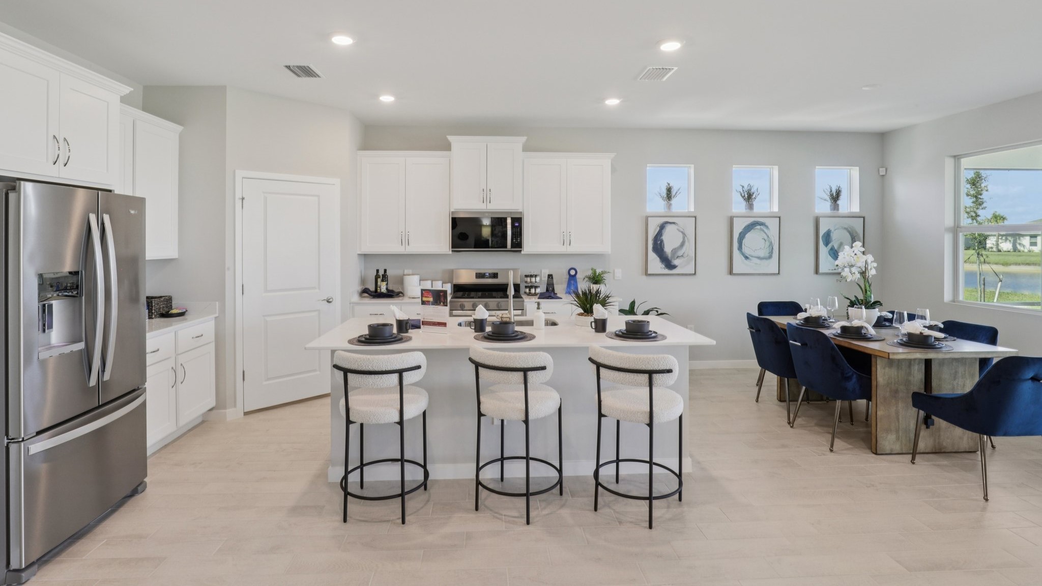 Inside of the Delray Model Home