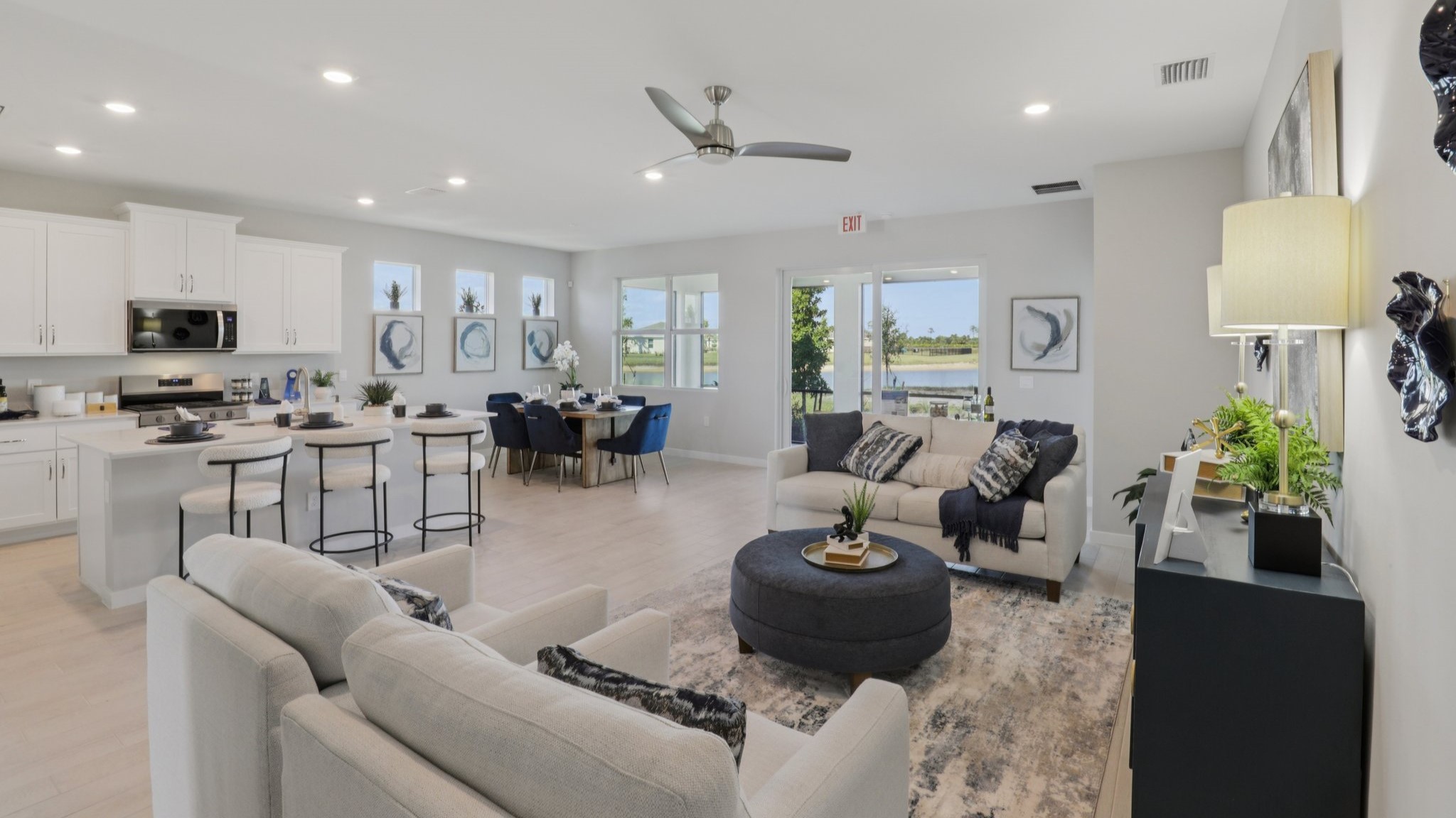 Inside of the Delray Model Home