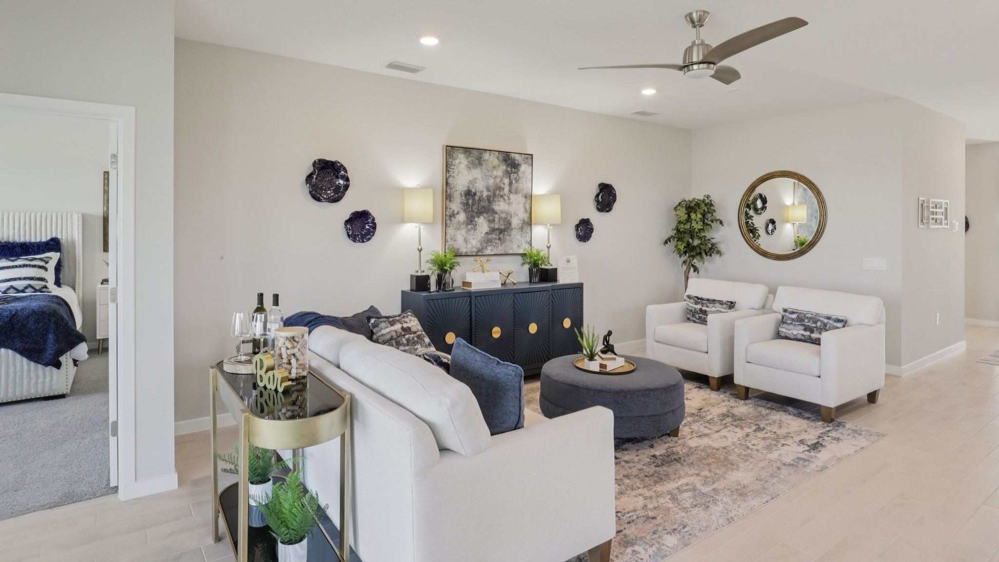 Inside of the Delray Model Home