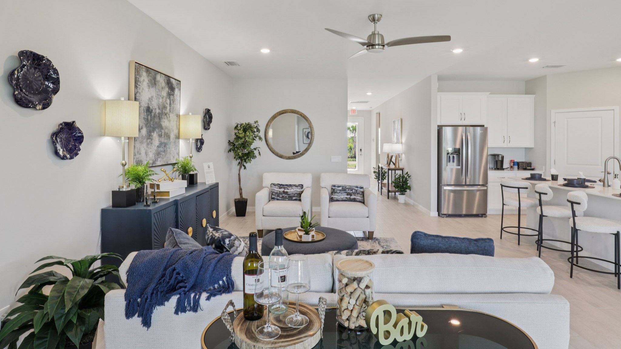 Inside of the Delray Model Home